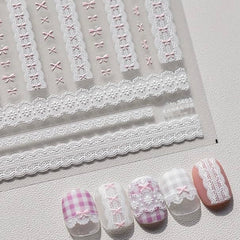 Phuryllic front packaging showing white lace mini bows for easy selection