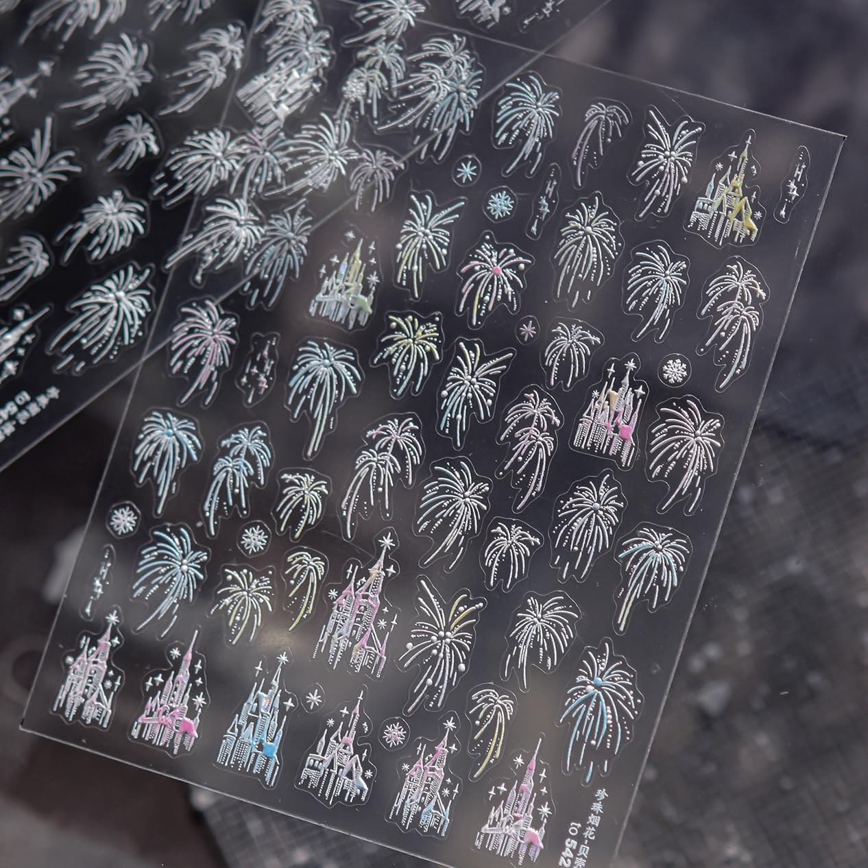 Phuryllic stickers applied on natural nails demonstrating quick at-home finish