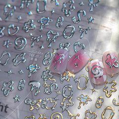 Phuryllic removed sticker on fingertip showing easy removal and reworkability