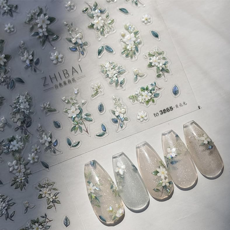 Top-down view of Phuryllic sticker variety for mix-and-match nail designs