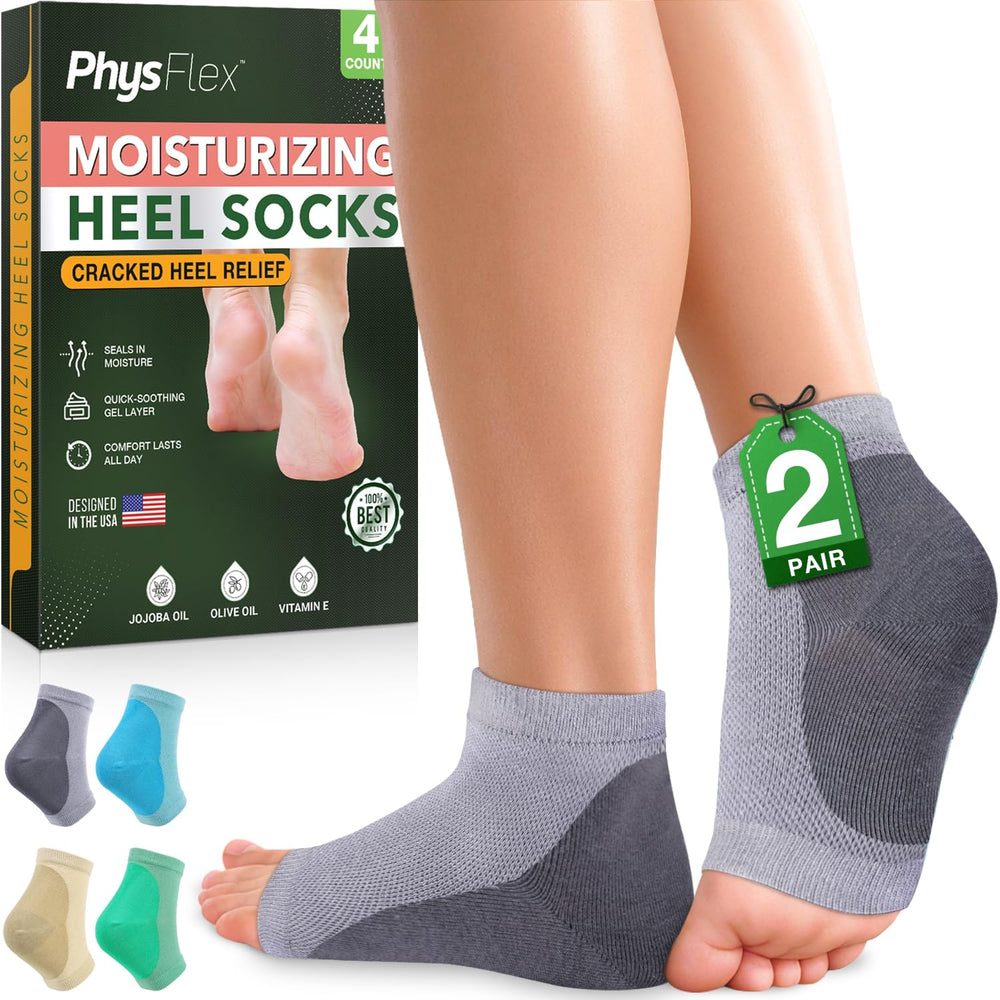 PhysFlex front packaging showing 4-pack and benefits