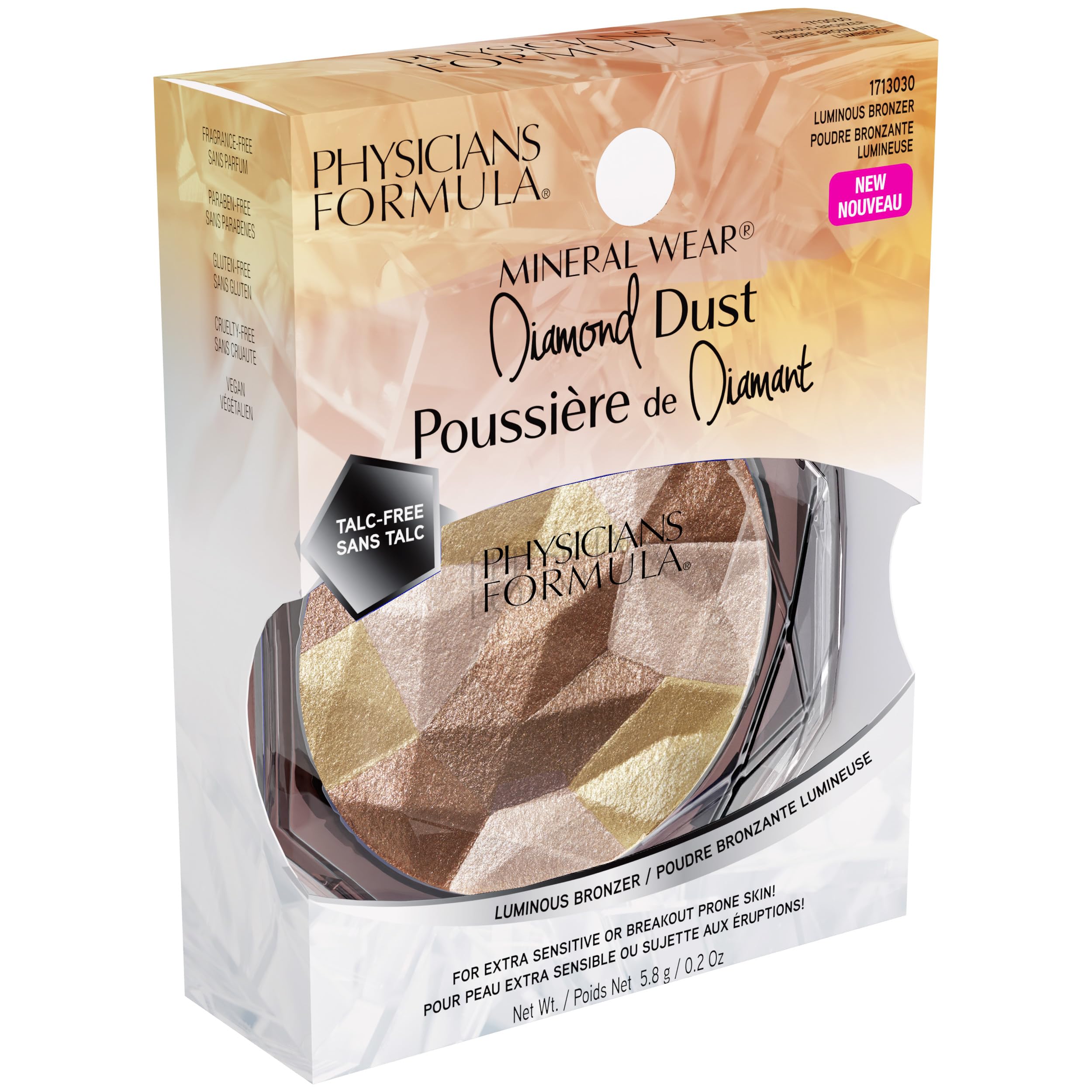 Physicians Formula brush applying bronzer showing easy blending and natural warmth