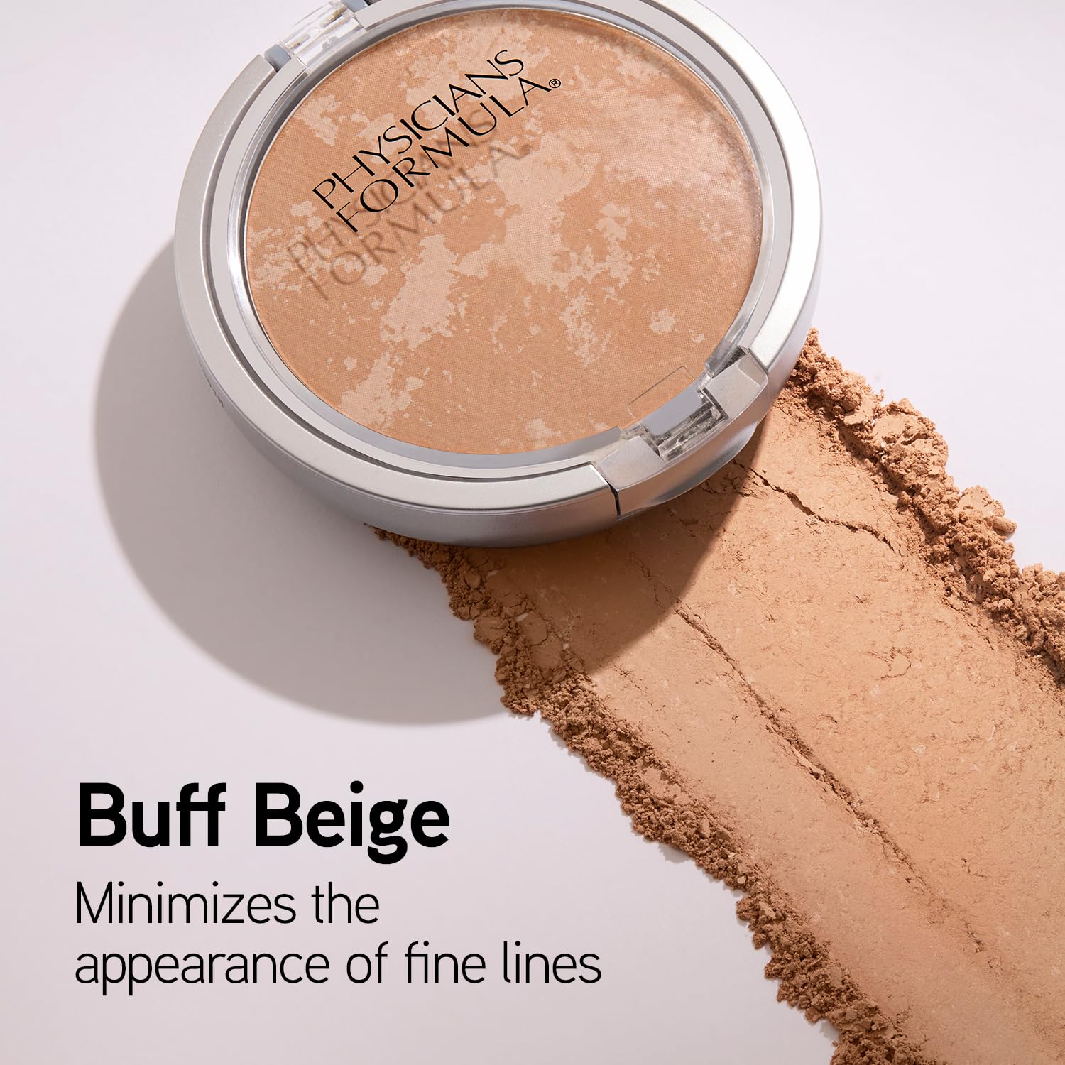 Physicians Formula before and after face comparison for subtle blur benefit.