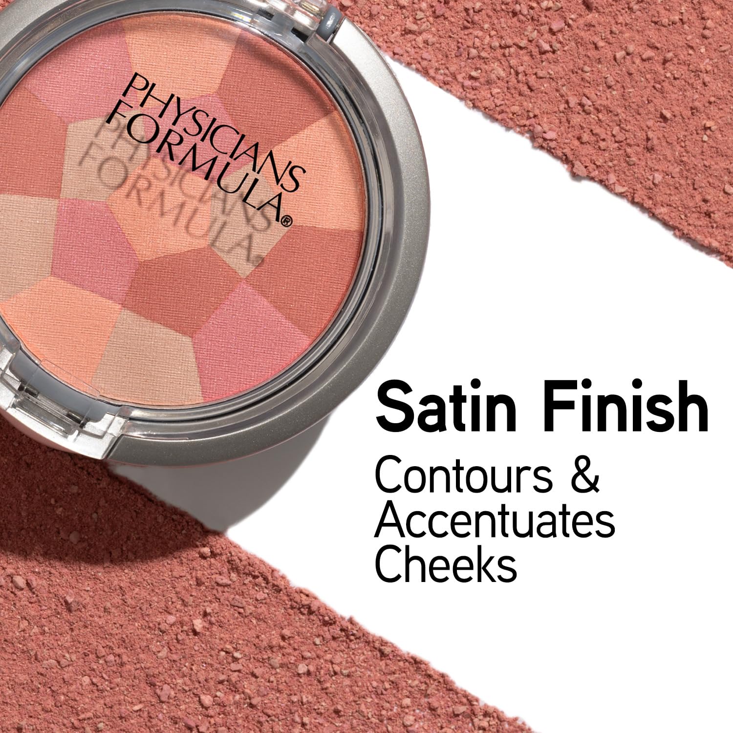 Physicians Formula mosaic close-up revealing silky texture for easy blending benefit
