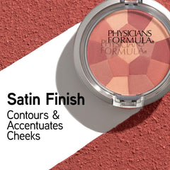 Physicians Formula mosaic close-up showing blended shades for buildable dimension
