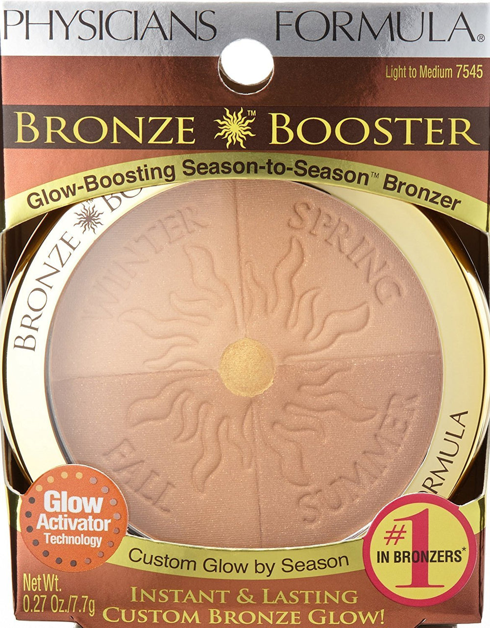 Physicians Formula bronzer on vanity styled for warm, everyday makeup inspiration