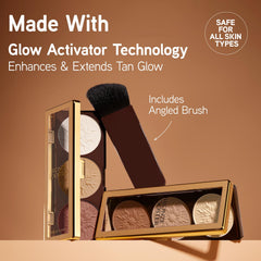 Physicians Formula open palette displaying six shades to mix for customizable glow