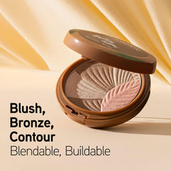 Physicians Formula bronzer close-up highlighting creamy finish and blendability