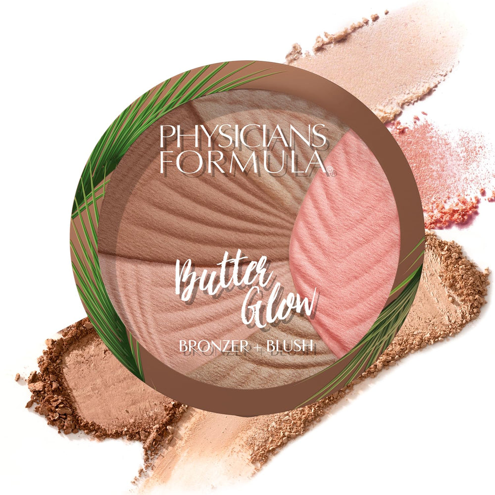 Physicians Formula compact front view showing bronzer and blush for versatile color