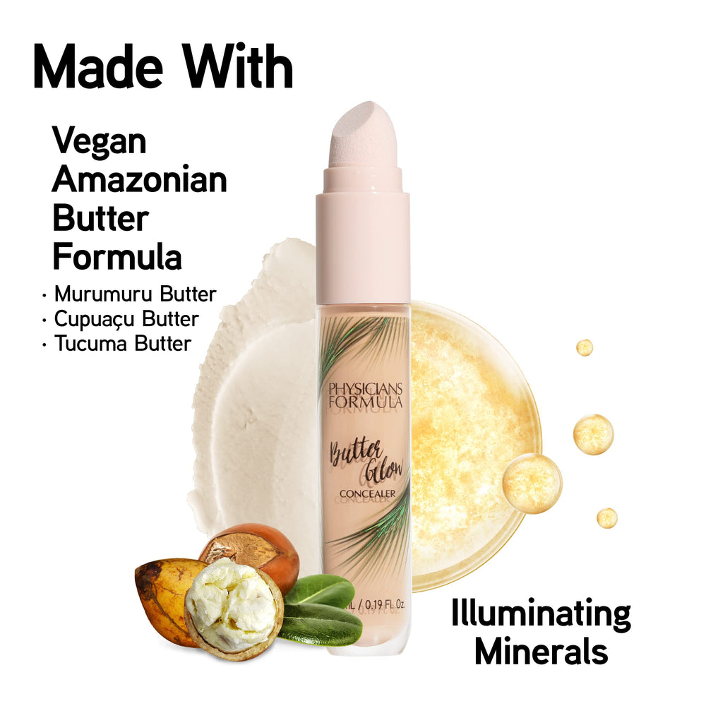 Physicians Formula concealer held in hand to show size and travel-friendly benefit