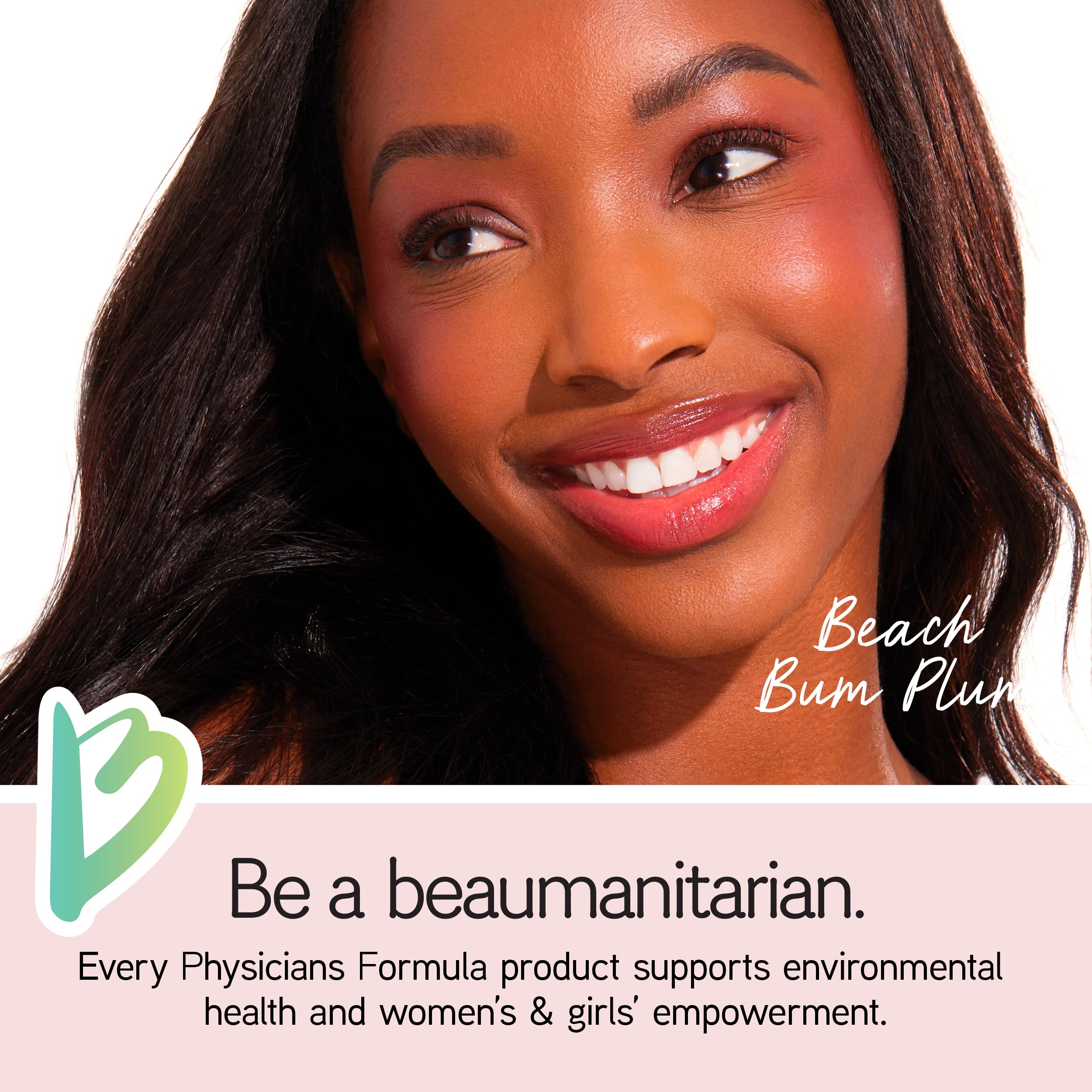 Physicians Formula Butter Glow & Go in use on cheeks showing instant radiant finish