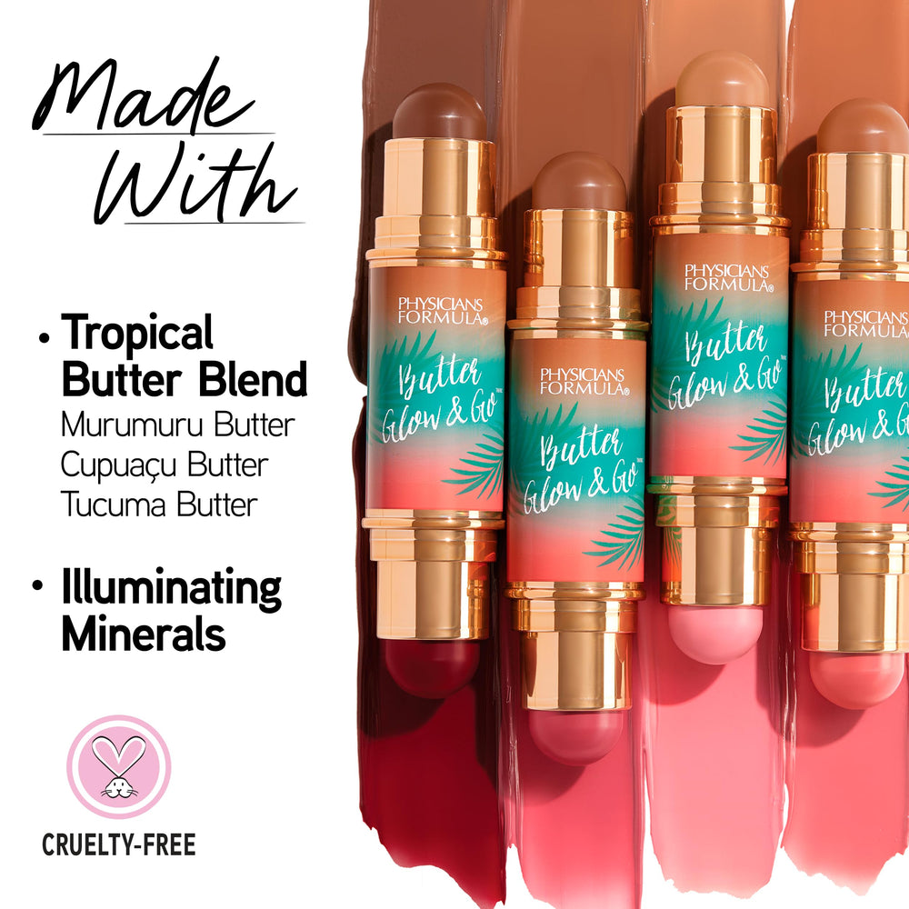 Physicians Formula Butter Glow & Go creamy texture close-up demonstrating smooth blendability