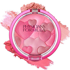Physicians Formula compact front showcasing rose shade and sleek packaging benefit radiance
