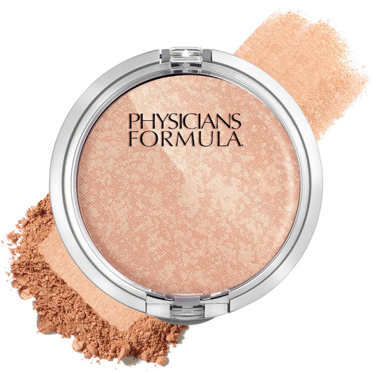 Physicians Formula compact front view shows sleek packaging and shade