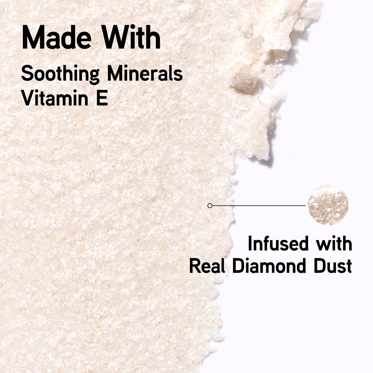 Physicians Formula close-up powder texture highlighting fine diamond dust blur