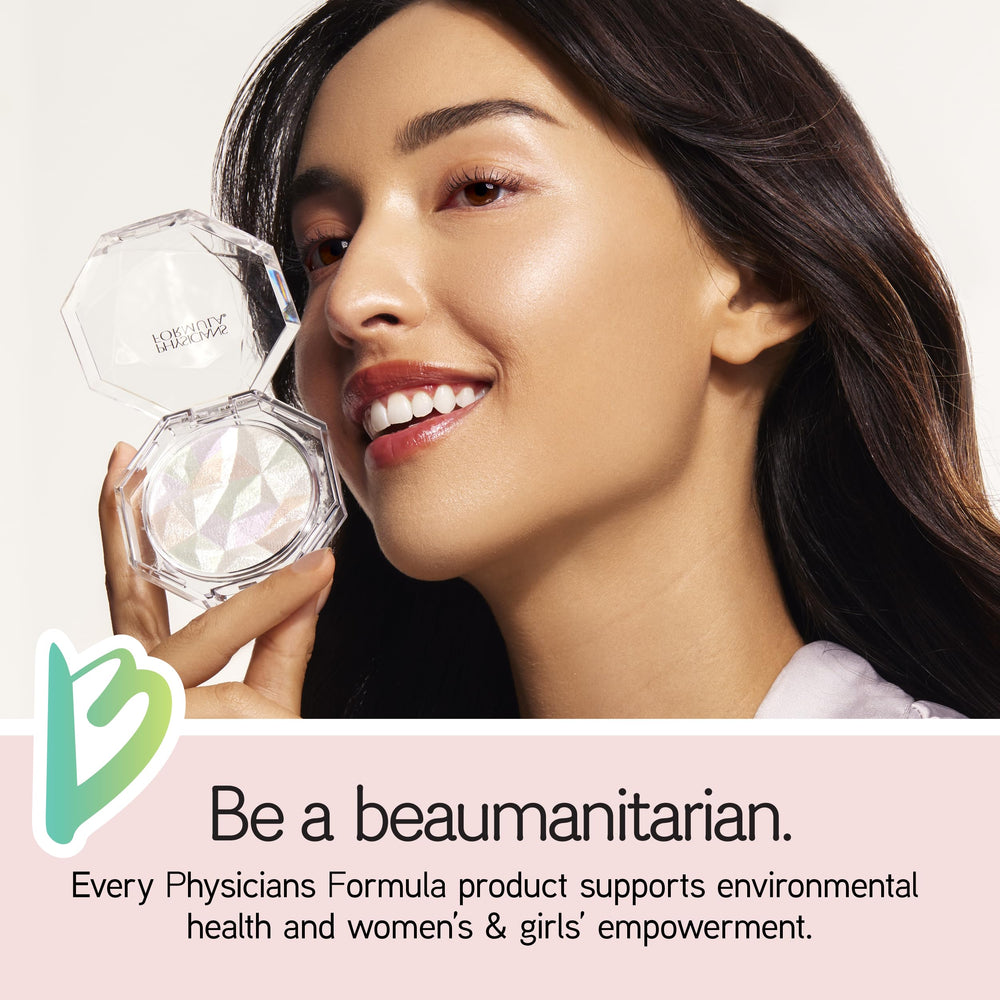 Physicians Formula serum and powder swirl illustrating blendable smooth finish benefit
