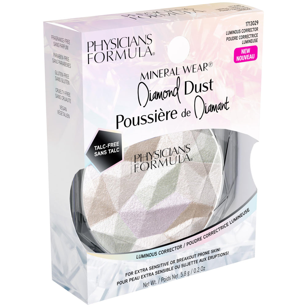 Physicians Formula compact in hand showing travel-friendly size benefit