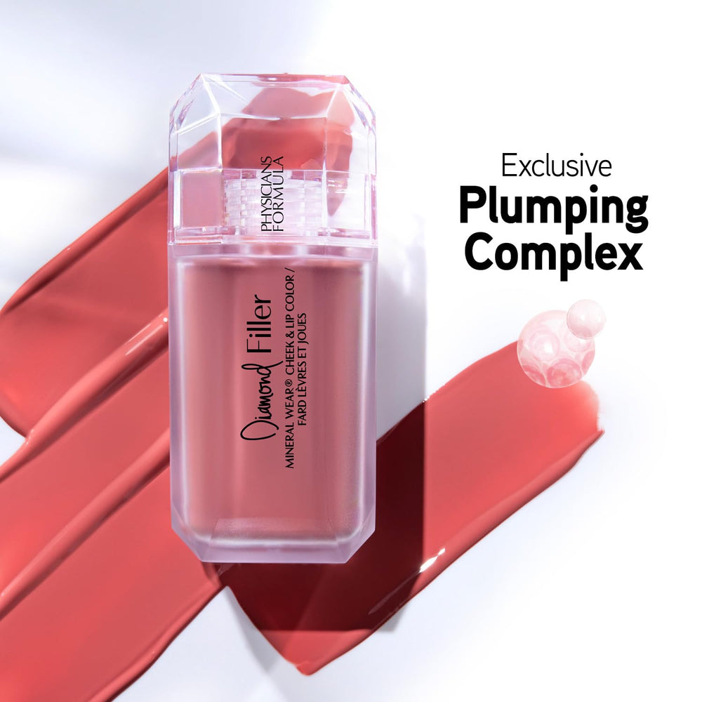 Physicians Formula swatch on forearm revealing buildable pink pigment and soft-focus shimmer