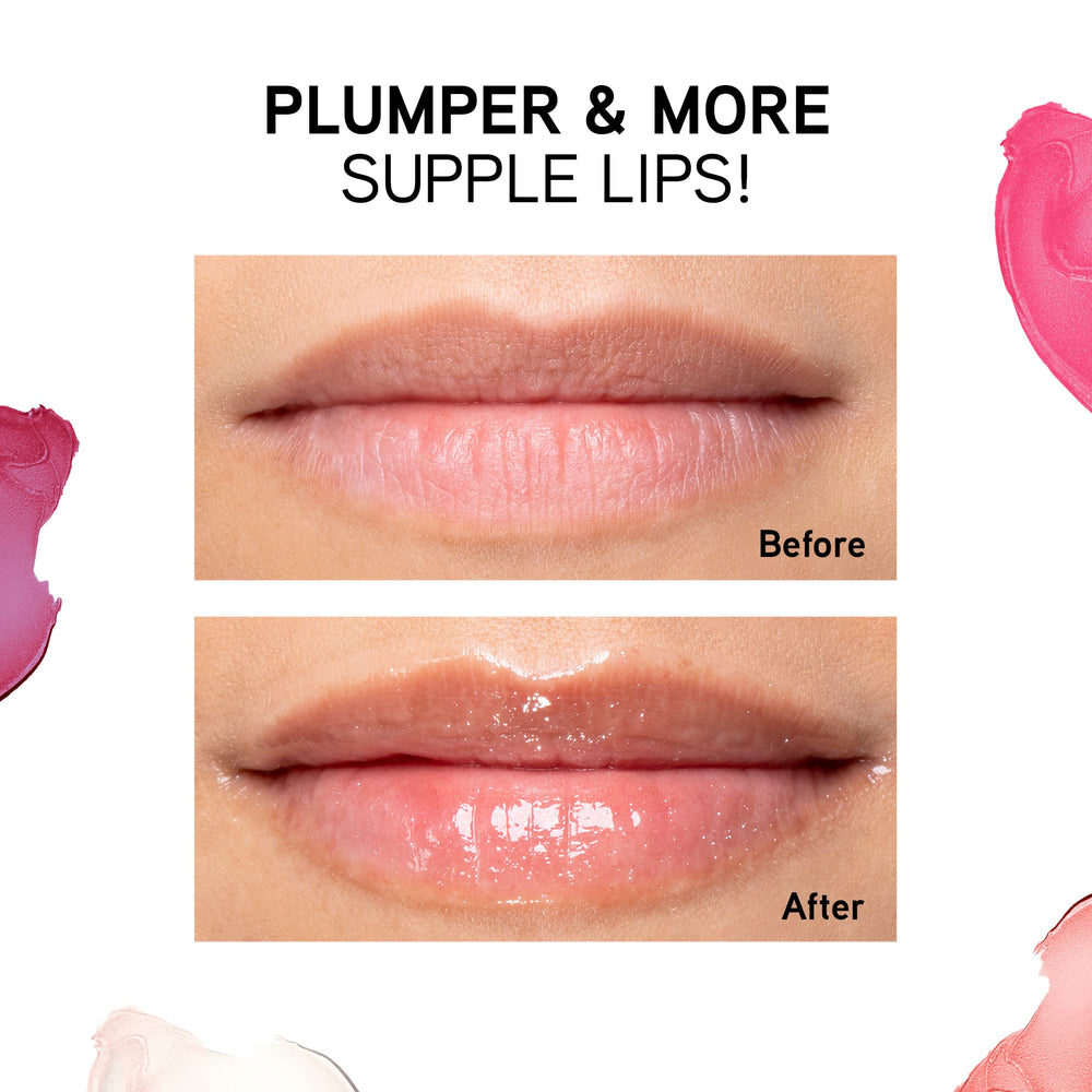 Physicians Formula gloss held in hand for size comparison and travel-friendly benefit