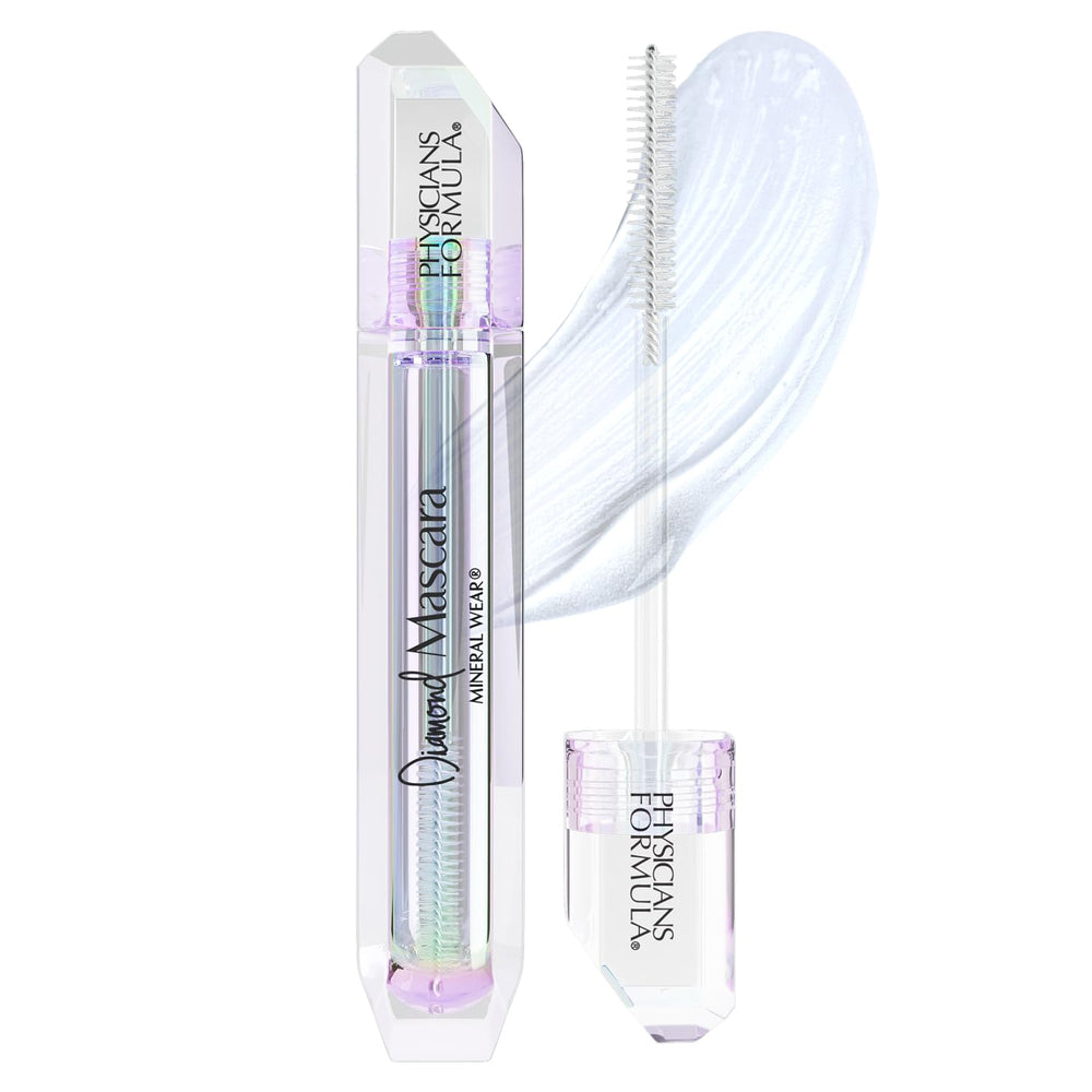 Physicians Formula diamond mascara front packaging showing clear tube and label benefits
