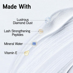 Physicians Formula diamond mascara wand detail demonstrating fine bristles for grooming
