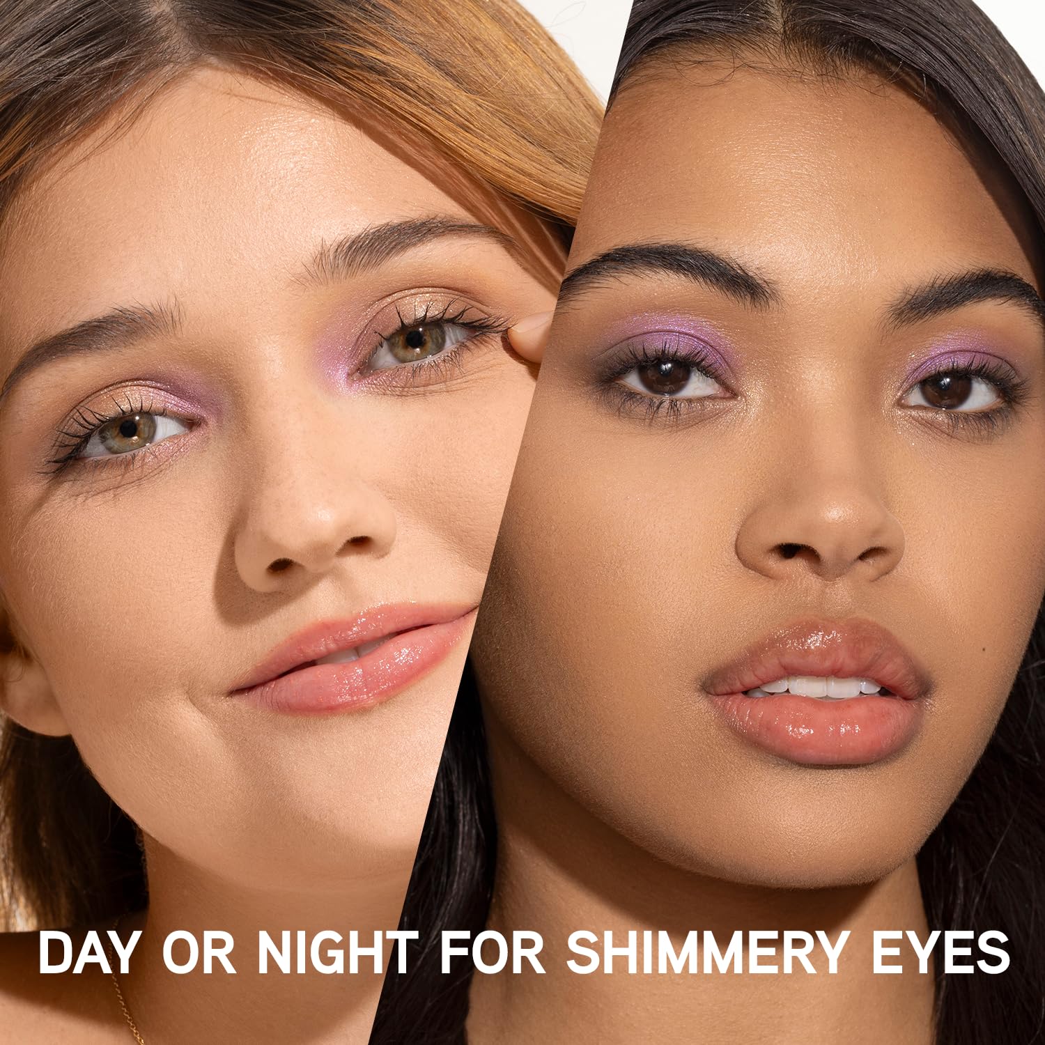 Physicians Formula dry swatches on skin showing soft luminous daytime shimmer