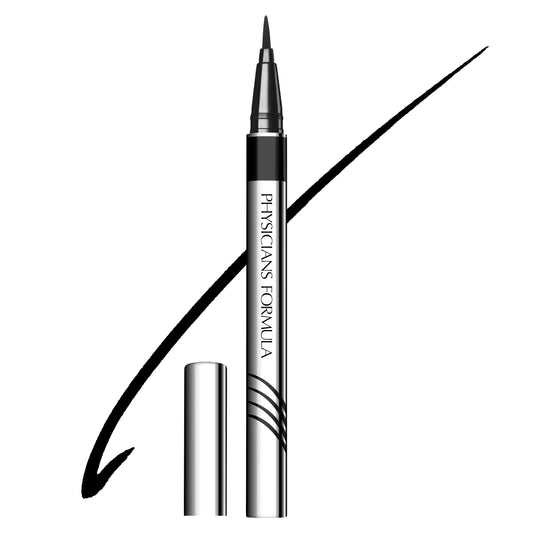 Physicians Formula front packaging showing ultra black eyeliner, clear product identity and benefits