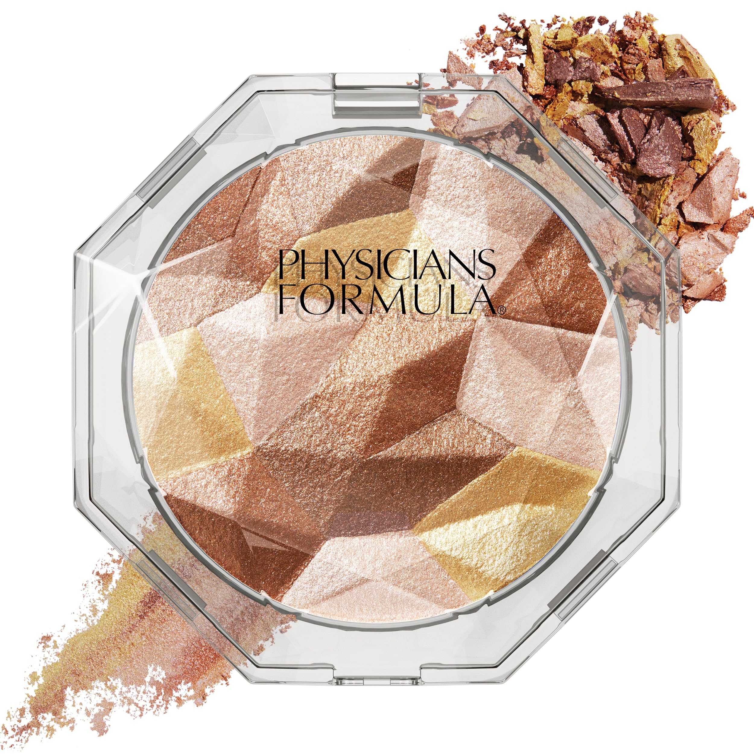 Physicians Formula front compact showing warm luminous bronzer finish and glow benefit