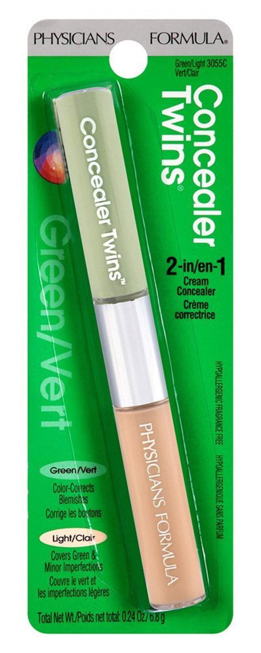 Physicians Formula close-up of green end texture demonstrating smooth neutralizing coverage for redness