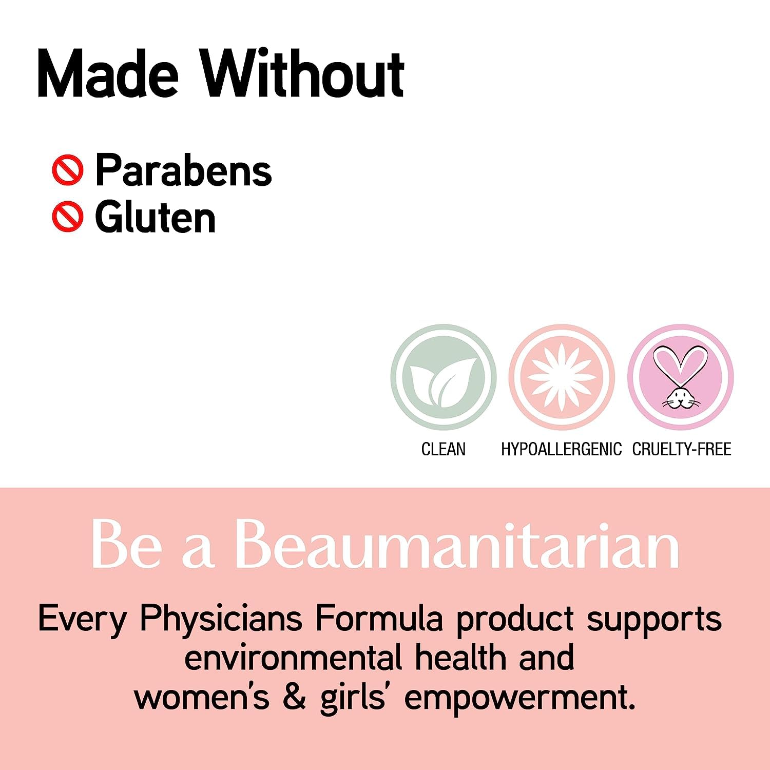 Physicians Formula ingredients label closeup highlighting nourishing butter blend benefit