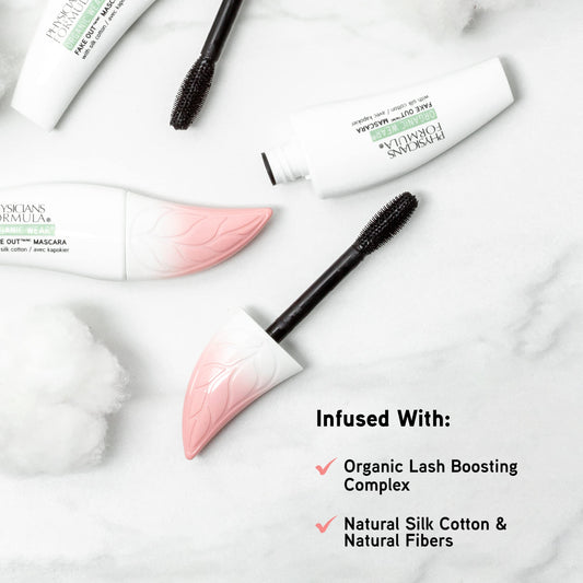 Physicians Formula eco-brush close-up displaying ultra-soft bristles for separation