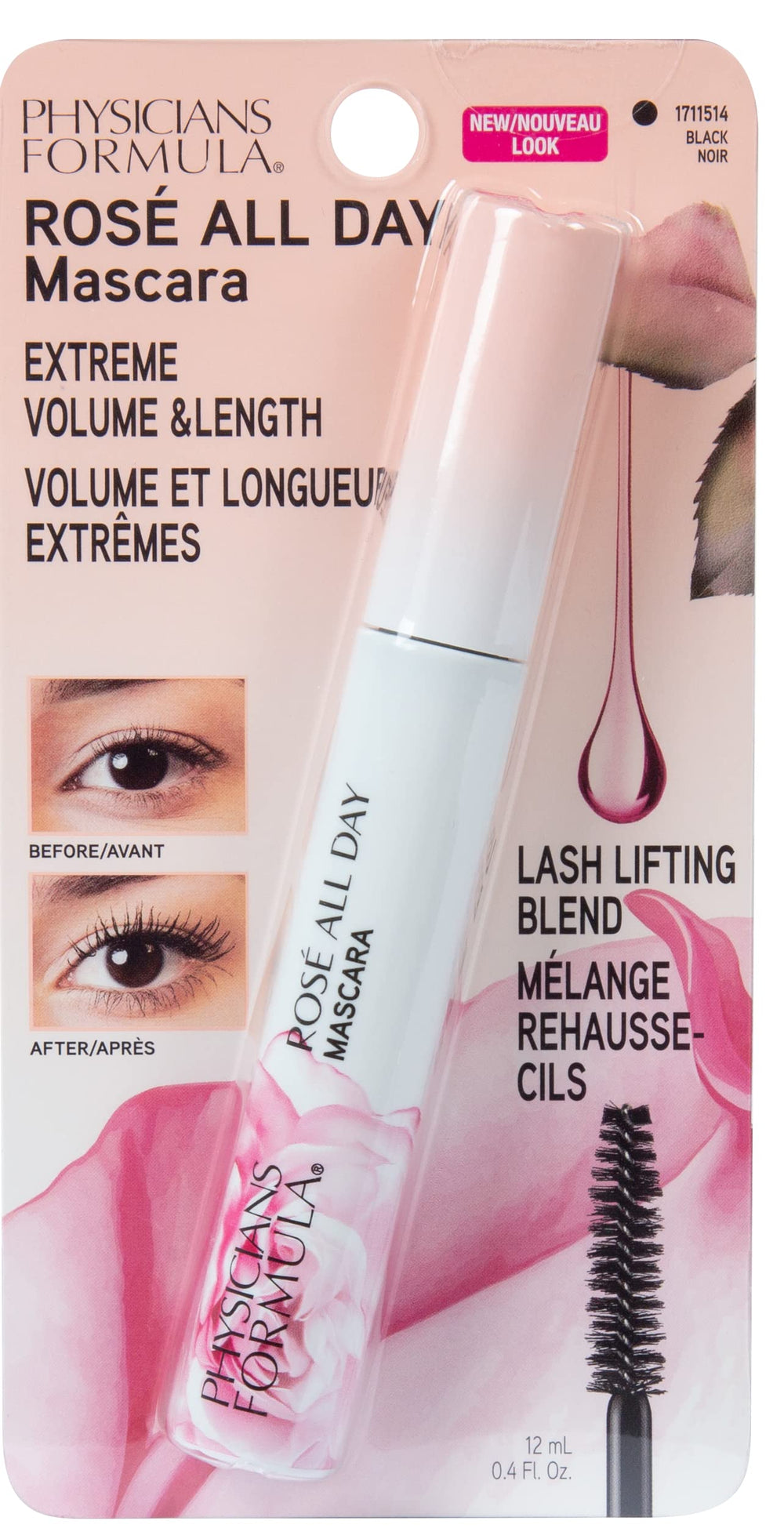 Physicians Formula brush detail that combs lashes for lift and separation
