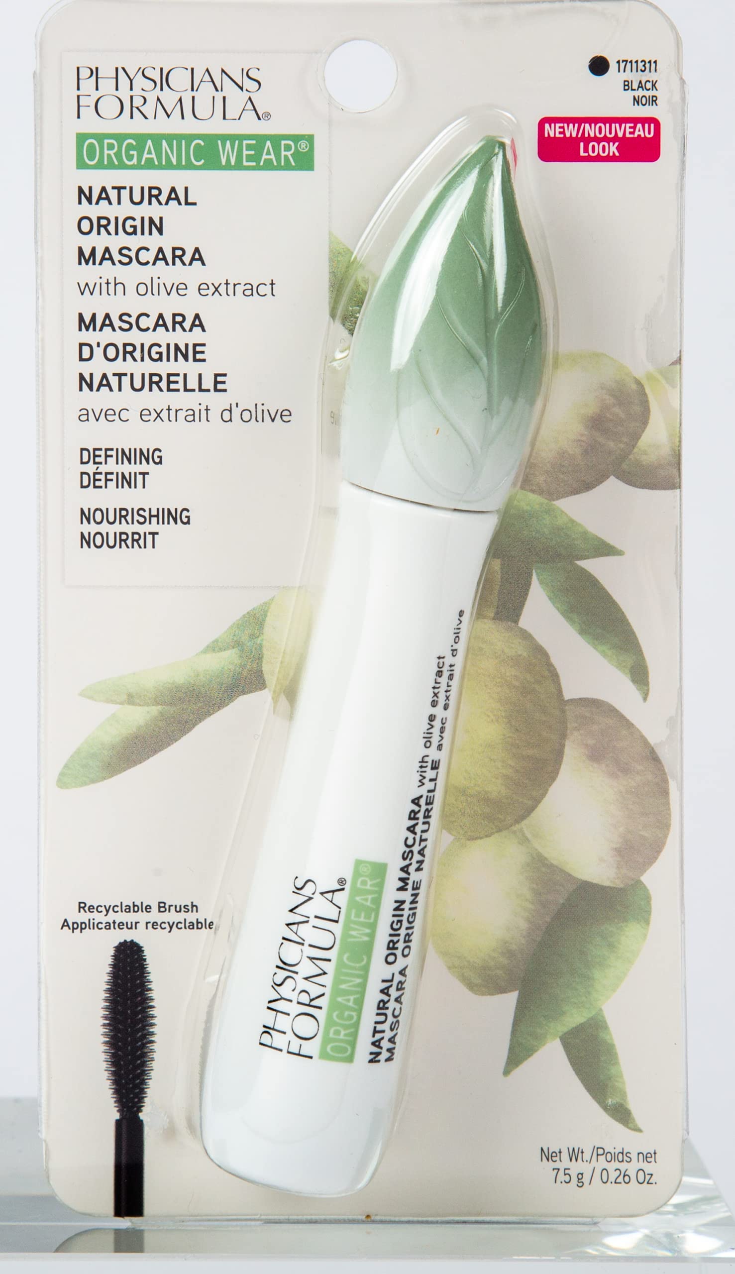 Physicians Formula mascara in hand showing compact travel-friendly size