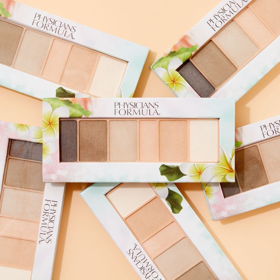 Physicians Formula palette held in hand for size comparison showing travel-friendly convenience benefit