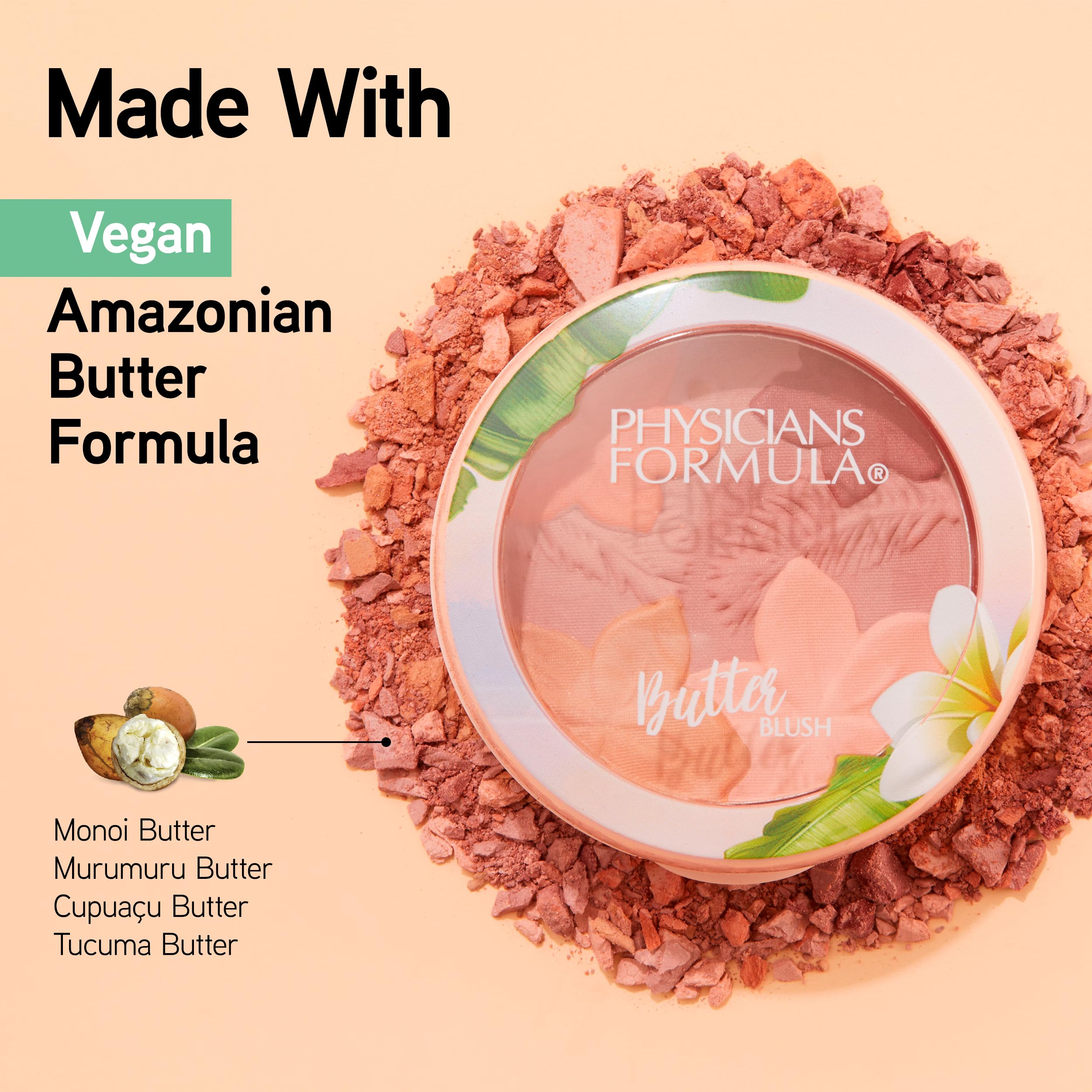 Physicians Formula close-up texture of powder butter blend highlighting smooth application
