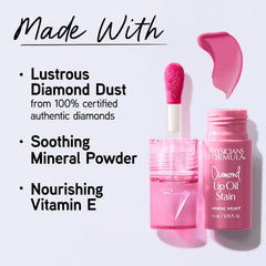 Physicians Formula before-and-after lips demonstrating even color and conditioned look