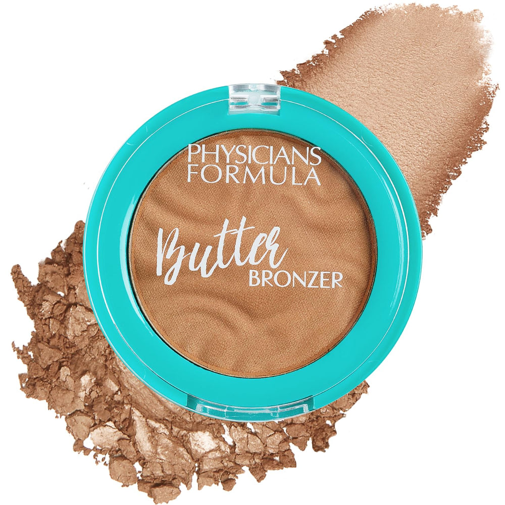 Physicians Formula compact front view showing bronzer color and travel-friendly design