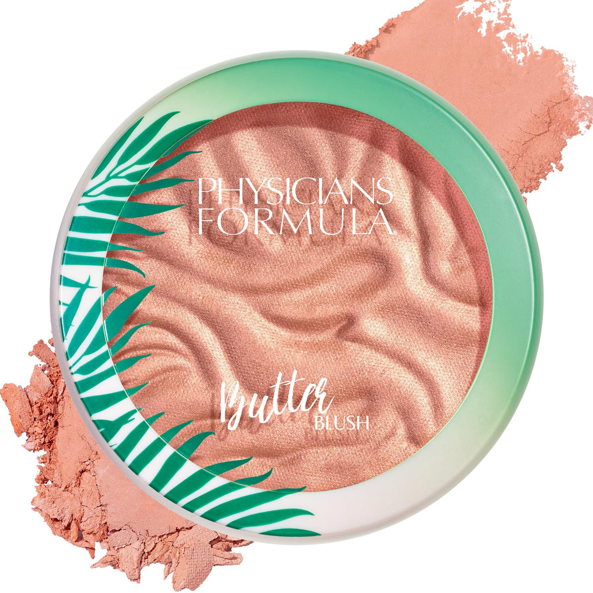 Physicians Formula compact front view showing product and shade Saucy Mauve benefit luminous flush