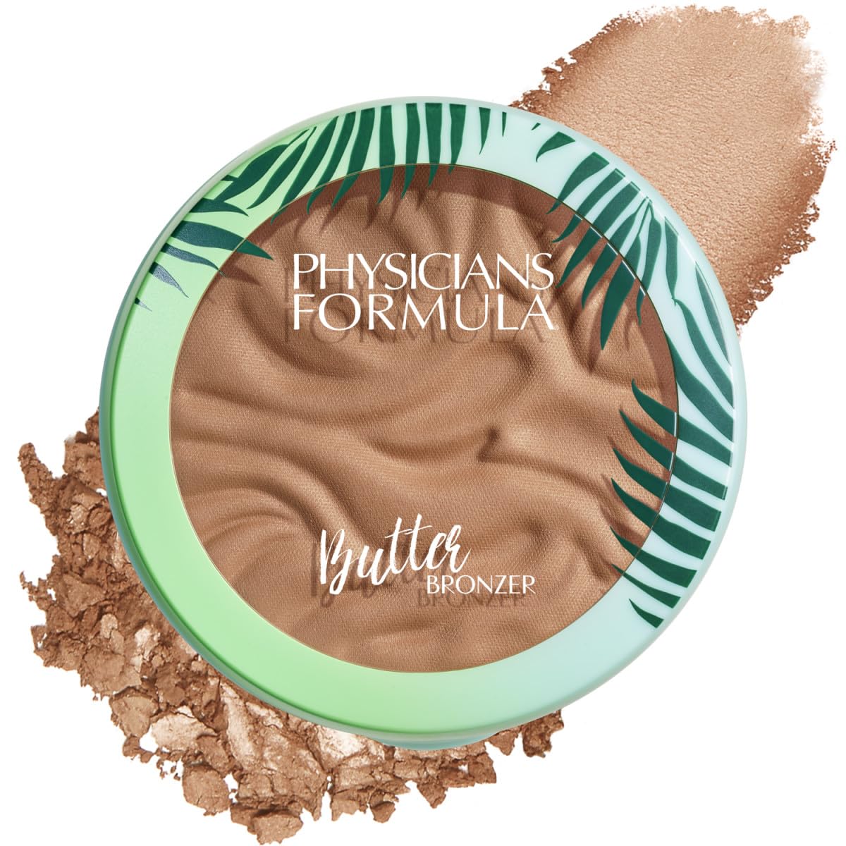 Physicians Formula bronzer compact front view showing sleek packaging and glow