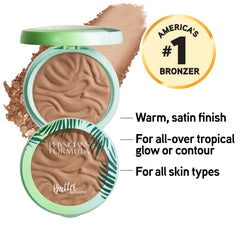 Physicians Formula pressed pan close-up revealing fine pearl texture and smooth finish