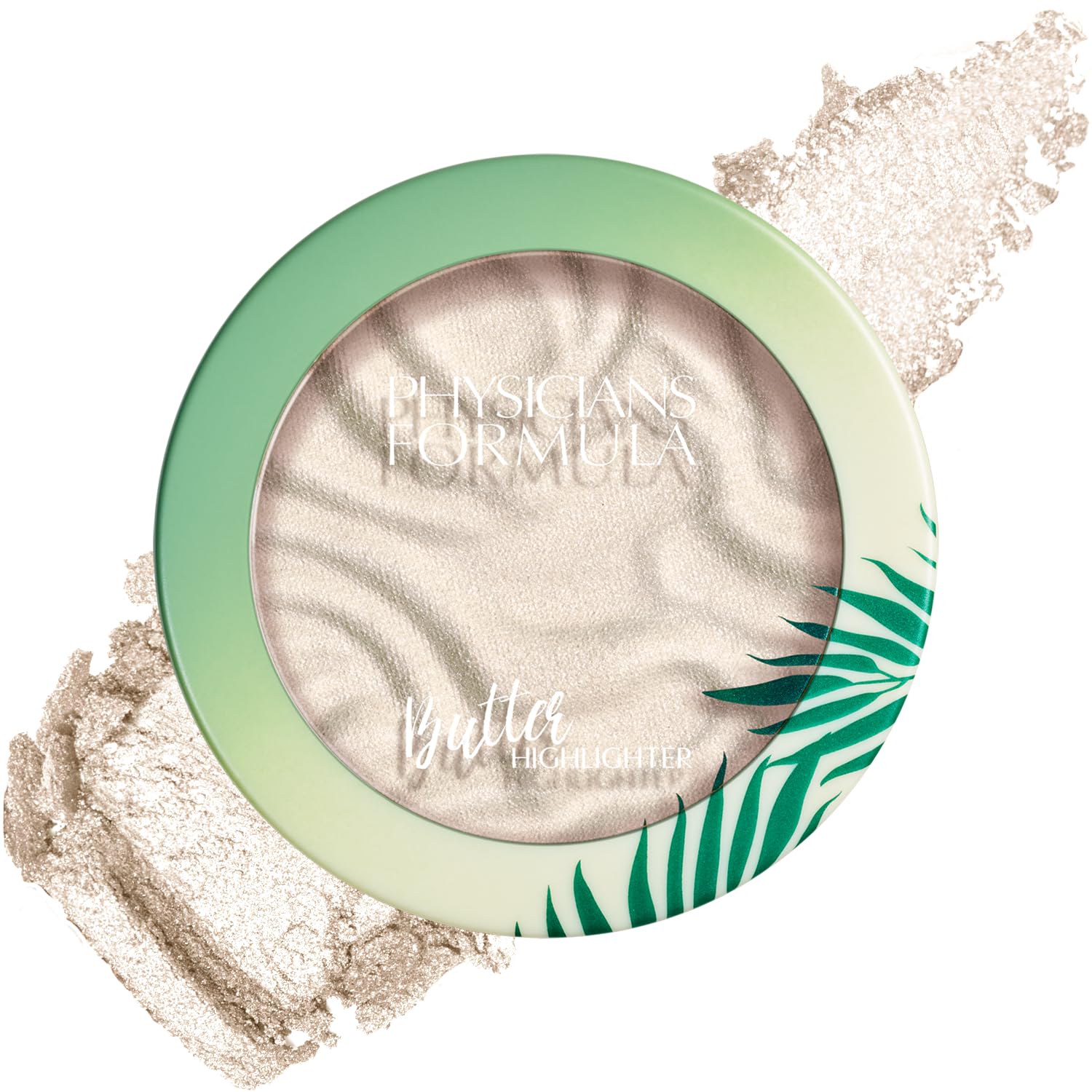 Physicians Formula compact front view showing Pearl shade and packaging benefit luminous finish