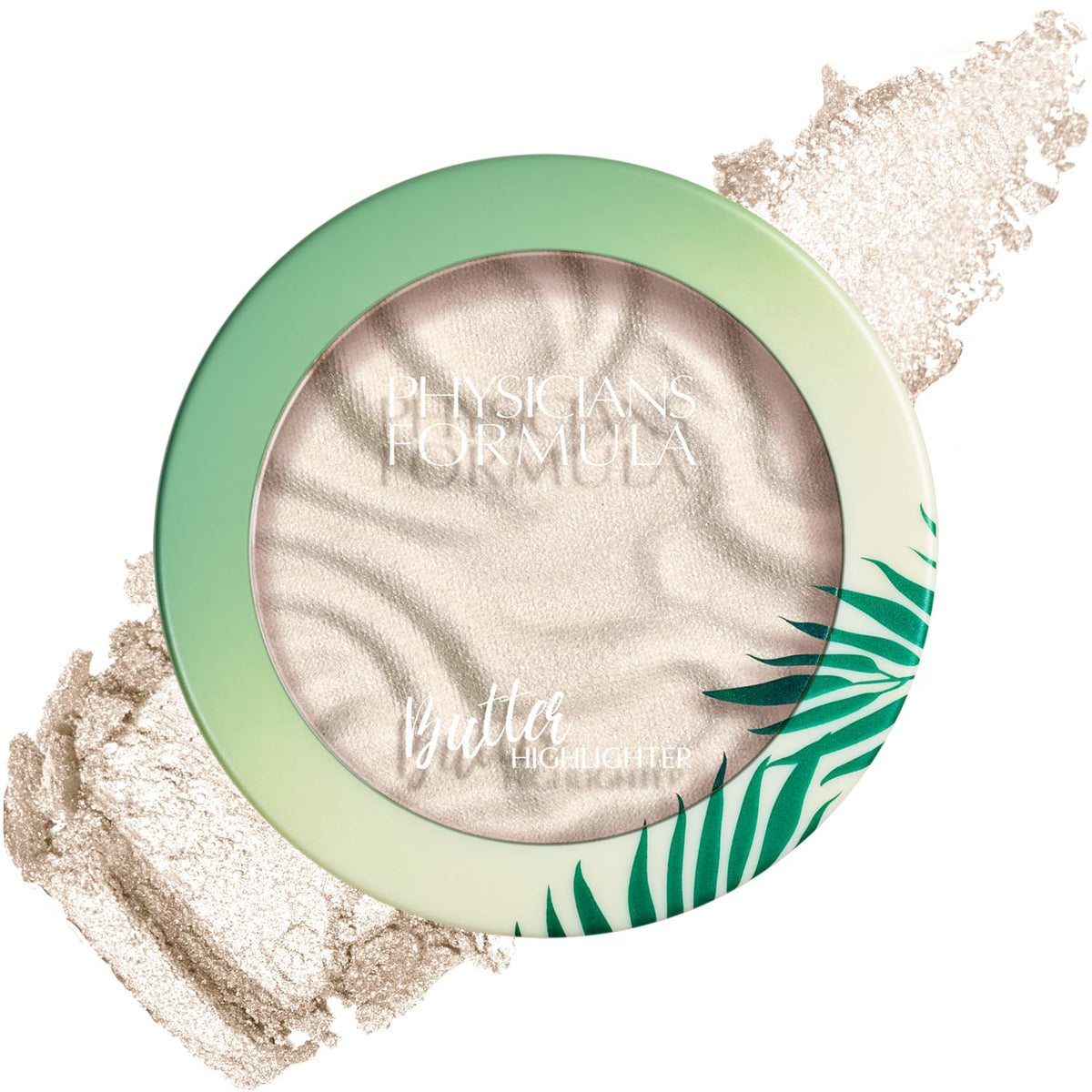Physicians Formula compact front view showing Pearl shade and packaging benefit luminous finish