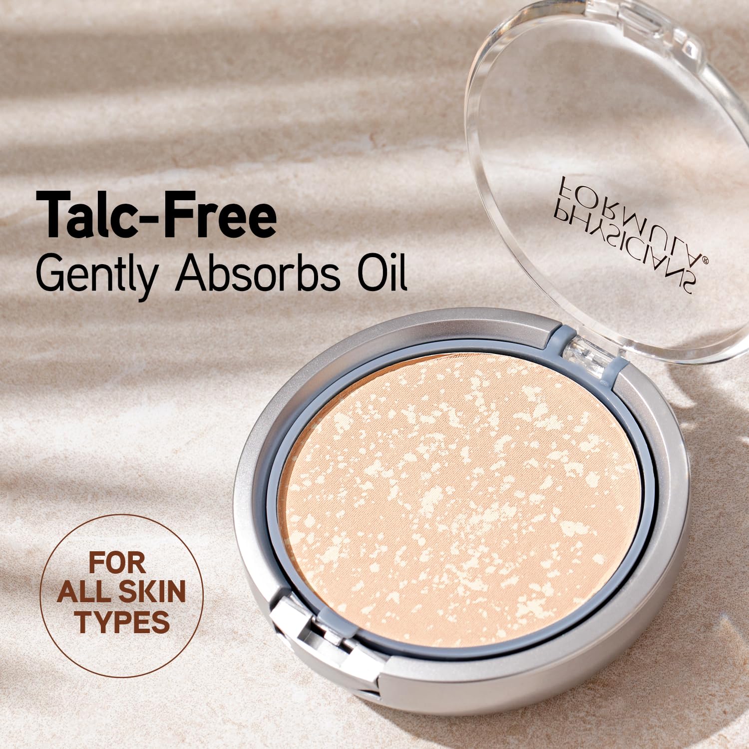 Physicians Formula open compact with sponge ready for quick touch-ups and on-the-go use