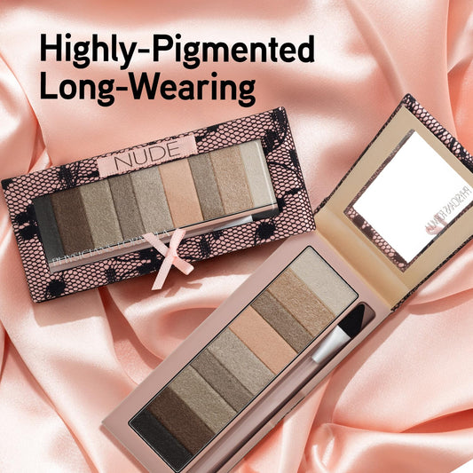 Physicians Formula open palette displaying nine organized nude and shimmer shades