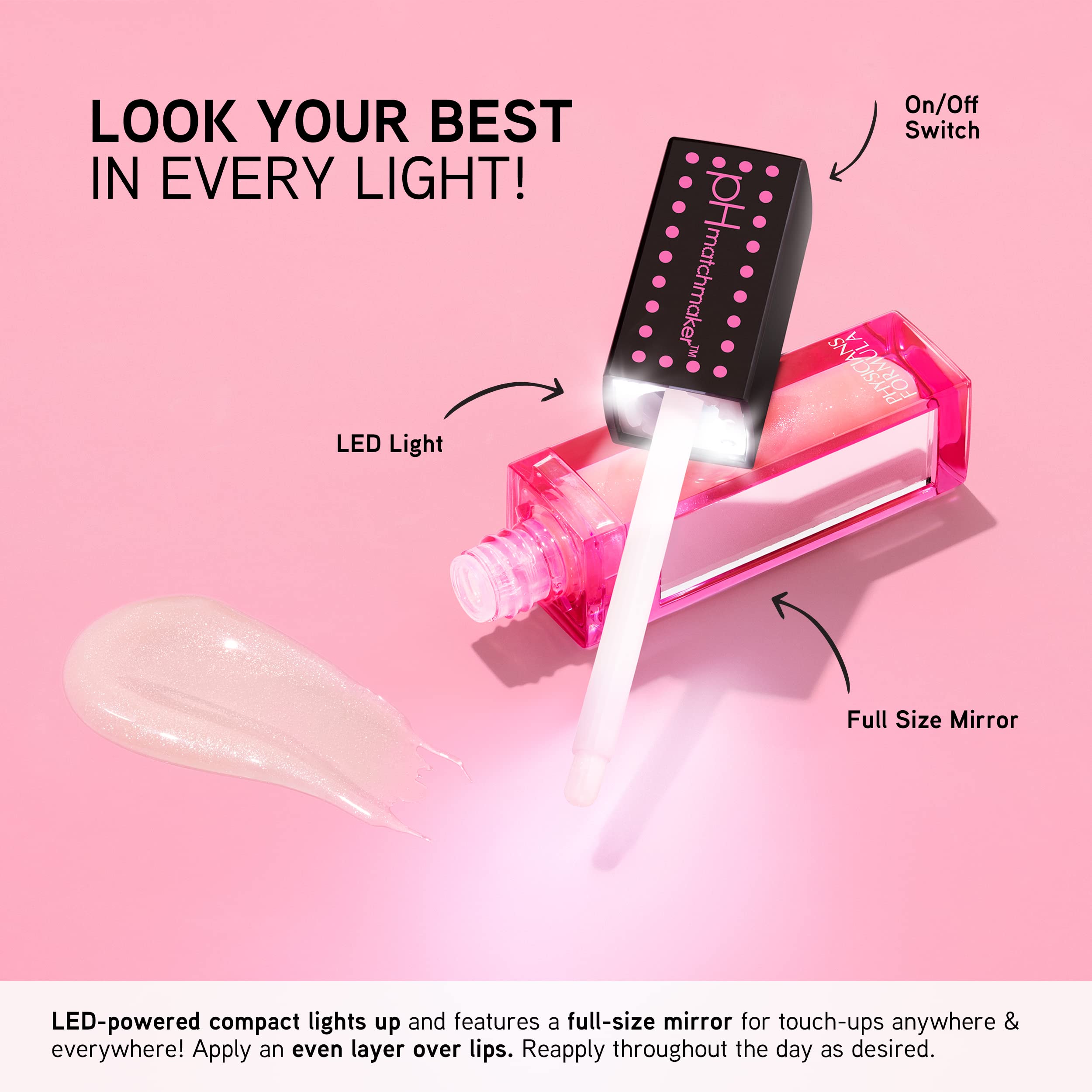 Physicians Formula gloss outdoors in natural light showing consistent color across environments