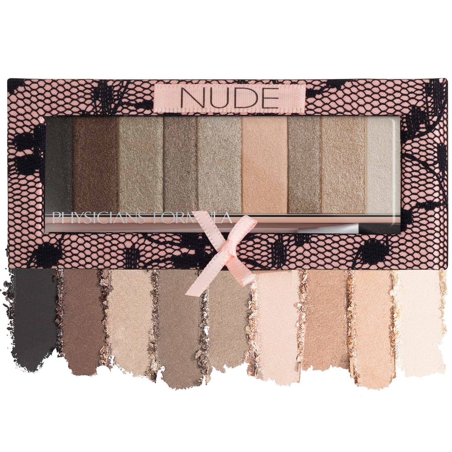 Physicians Formula palette front view showing compact nude packaging and brand