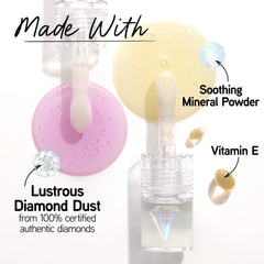 Physicians Formula close-up applicator and texture, highlighting smooth non-sticky shine