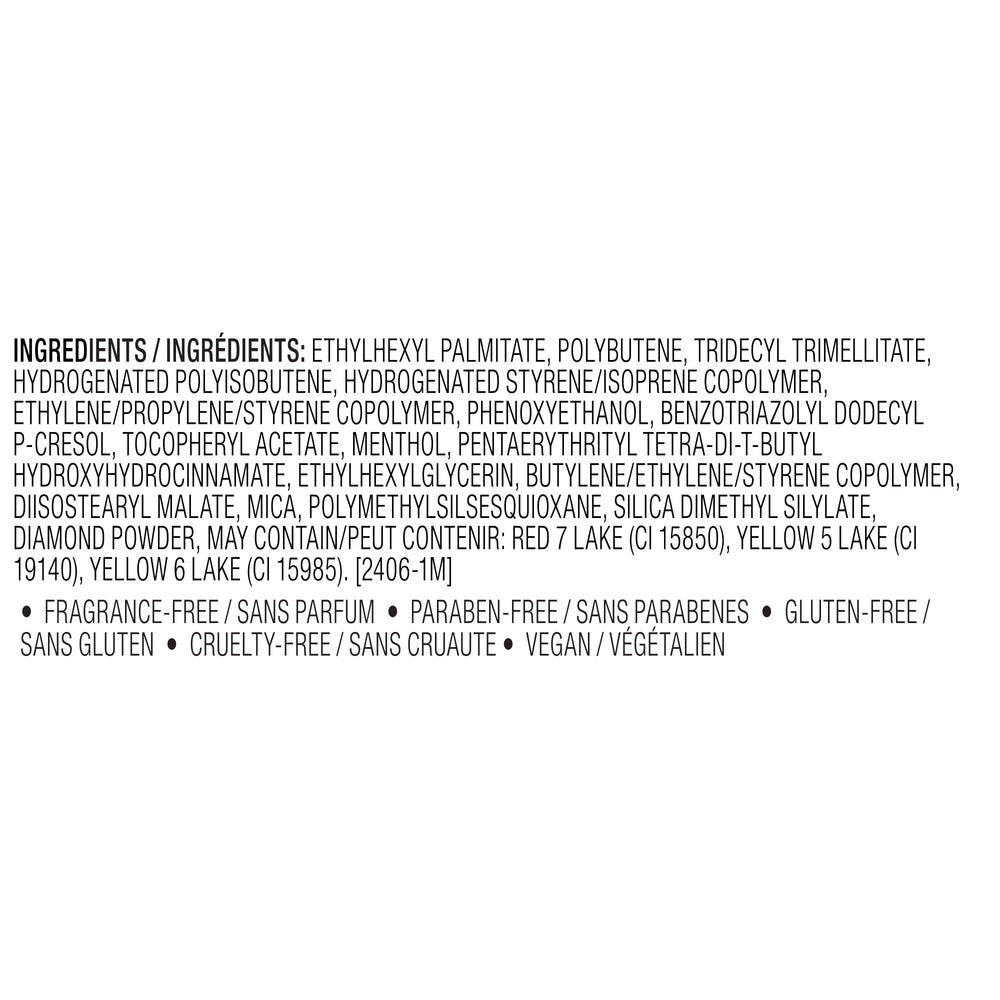 Physicians Formula product beside ingredient label and size, showing talc-free vegan benefit