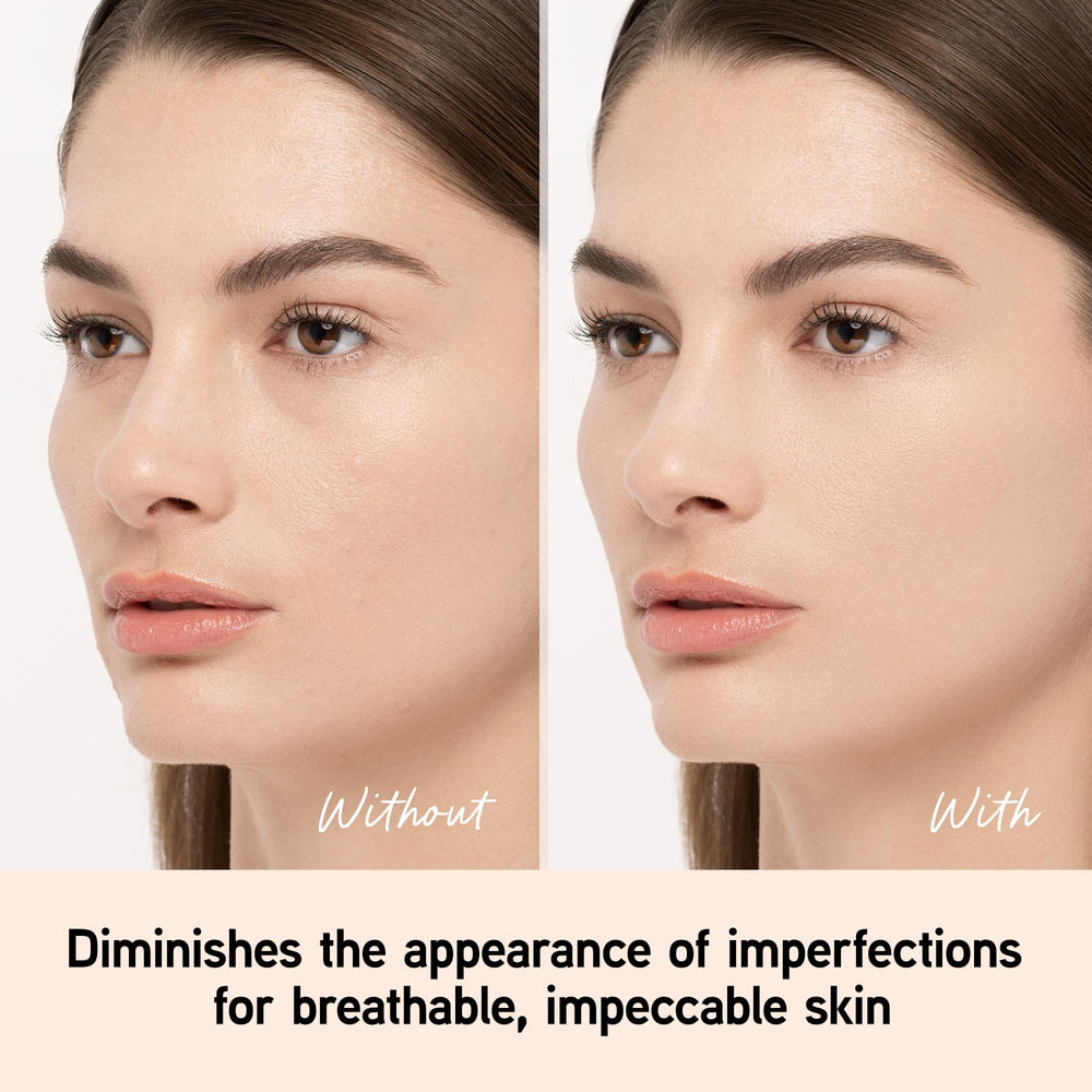 Physicians Formula loose powder texture close-up demonstrating blendability