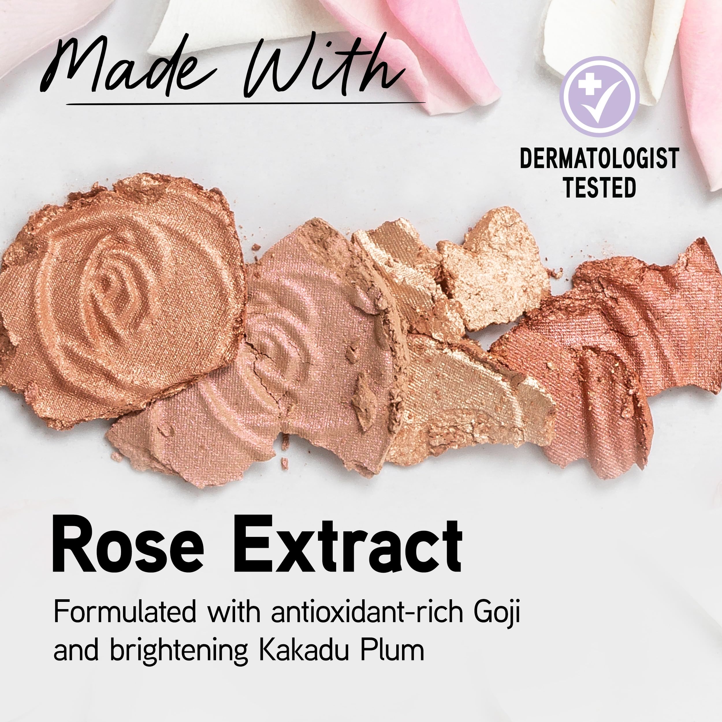 Physicians Formula close-up of powder texture revealing luminous pearls for smooth finish